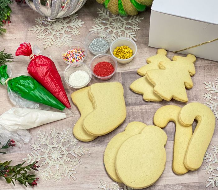 Christmas decorating cookie kits