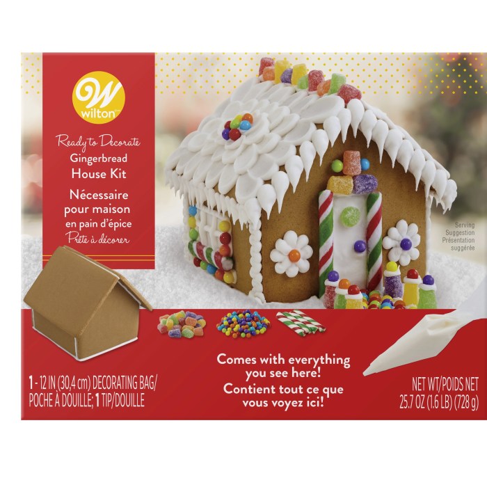 Gingerbread house village mini kit decorating wilton set yourself walmart build