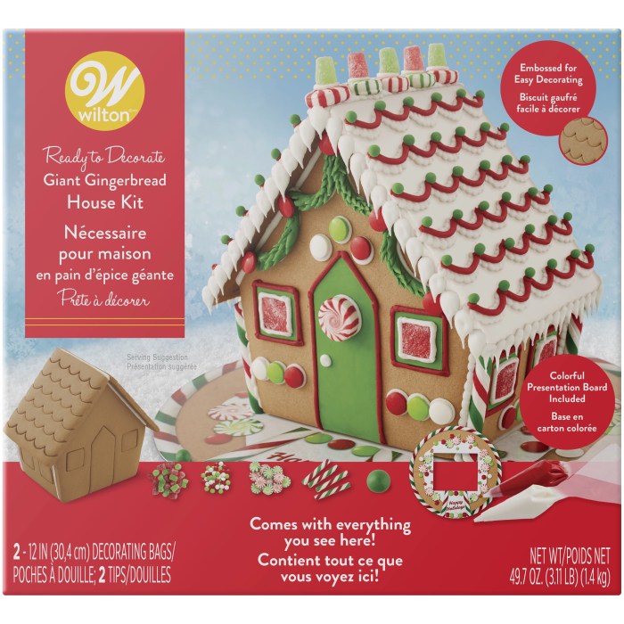 Colorations decorating kit for gingerbread house