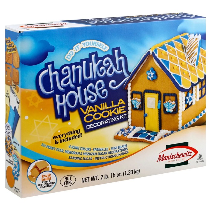 Chanukah house cookie decorating kit