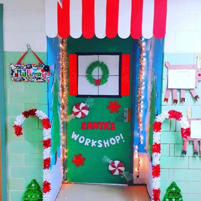 Christmas door decorating kit