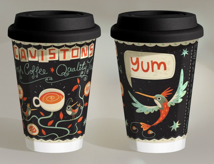 Coffee cup decorating kit