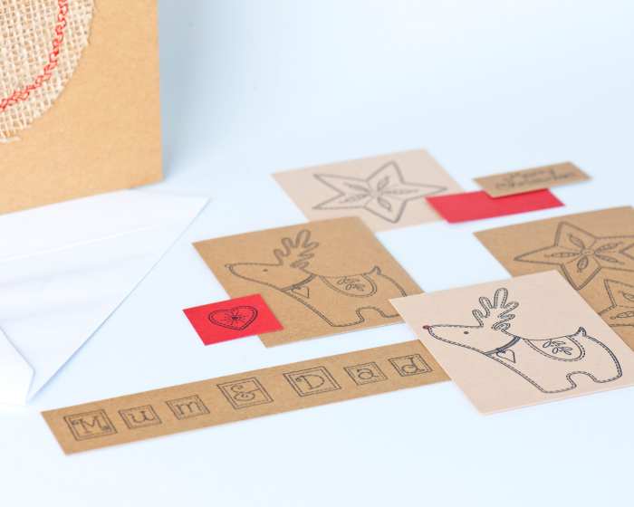 Christmas card decorating kit