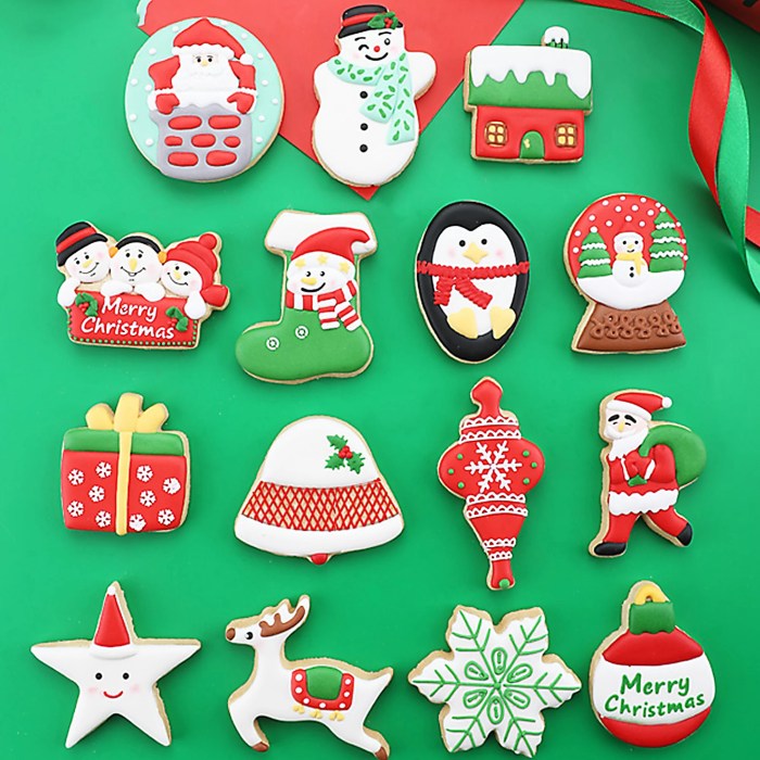 Christmas cookie cutters and decorating kit