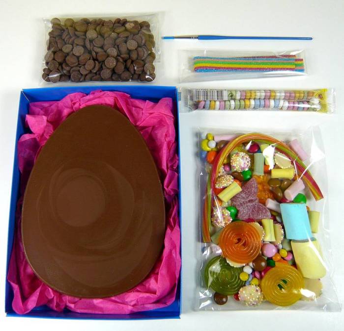 Chocolate egg decorating kit